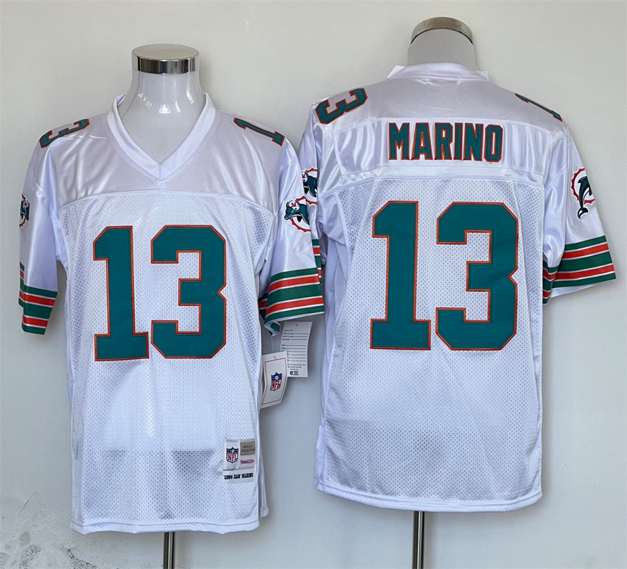Men's Miami Dolphins Dan Marino Mitchell & Ness White Legacy Jersey